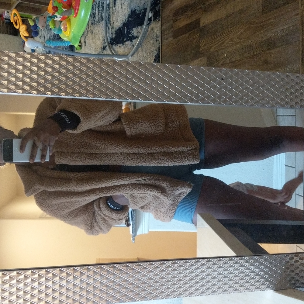 Oversized teddy jacket - Picture 3 of 3